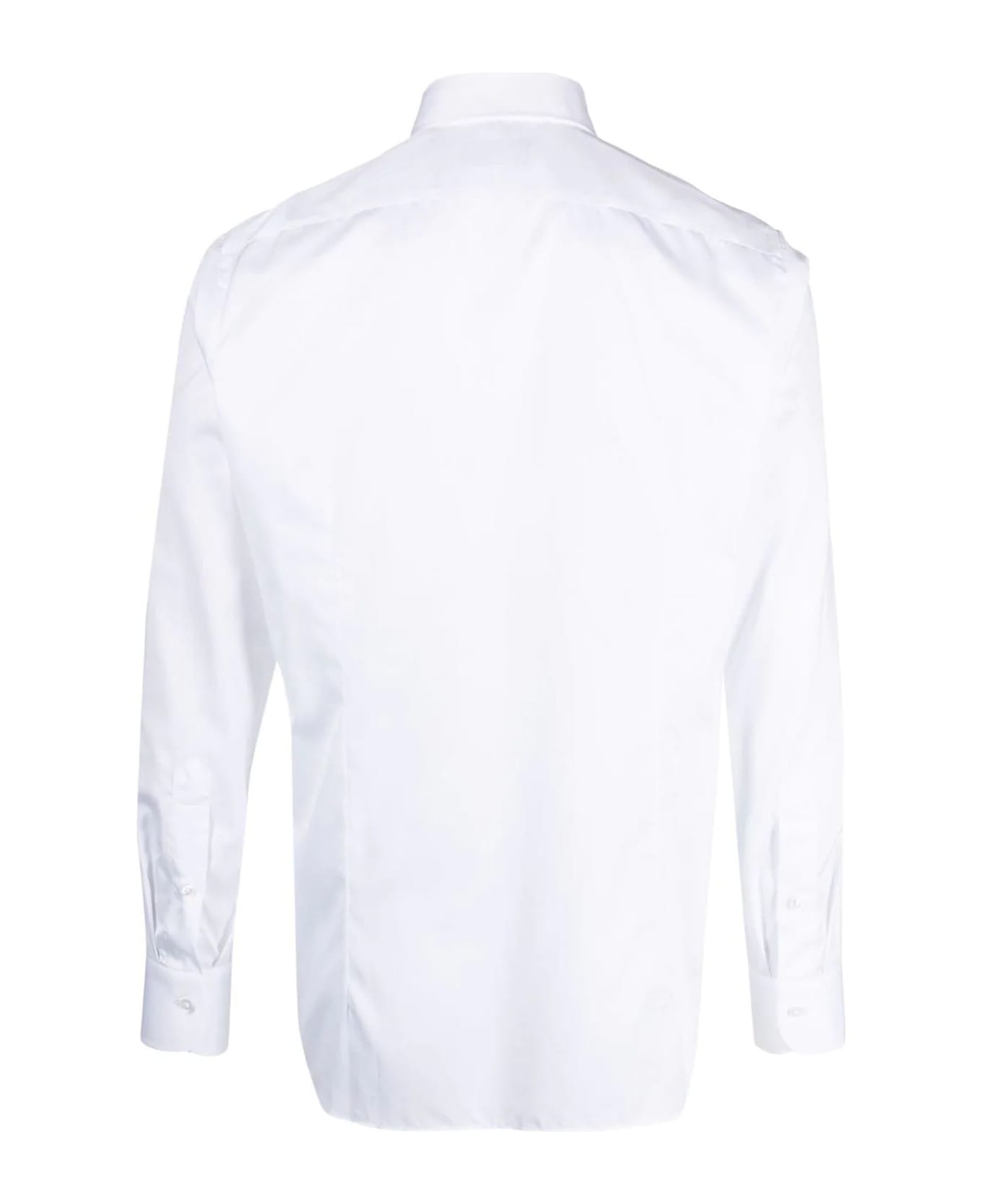 Tagliatore White Cotton Shirts - White