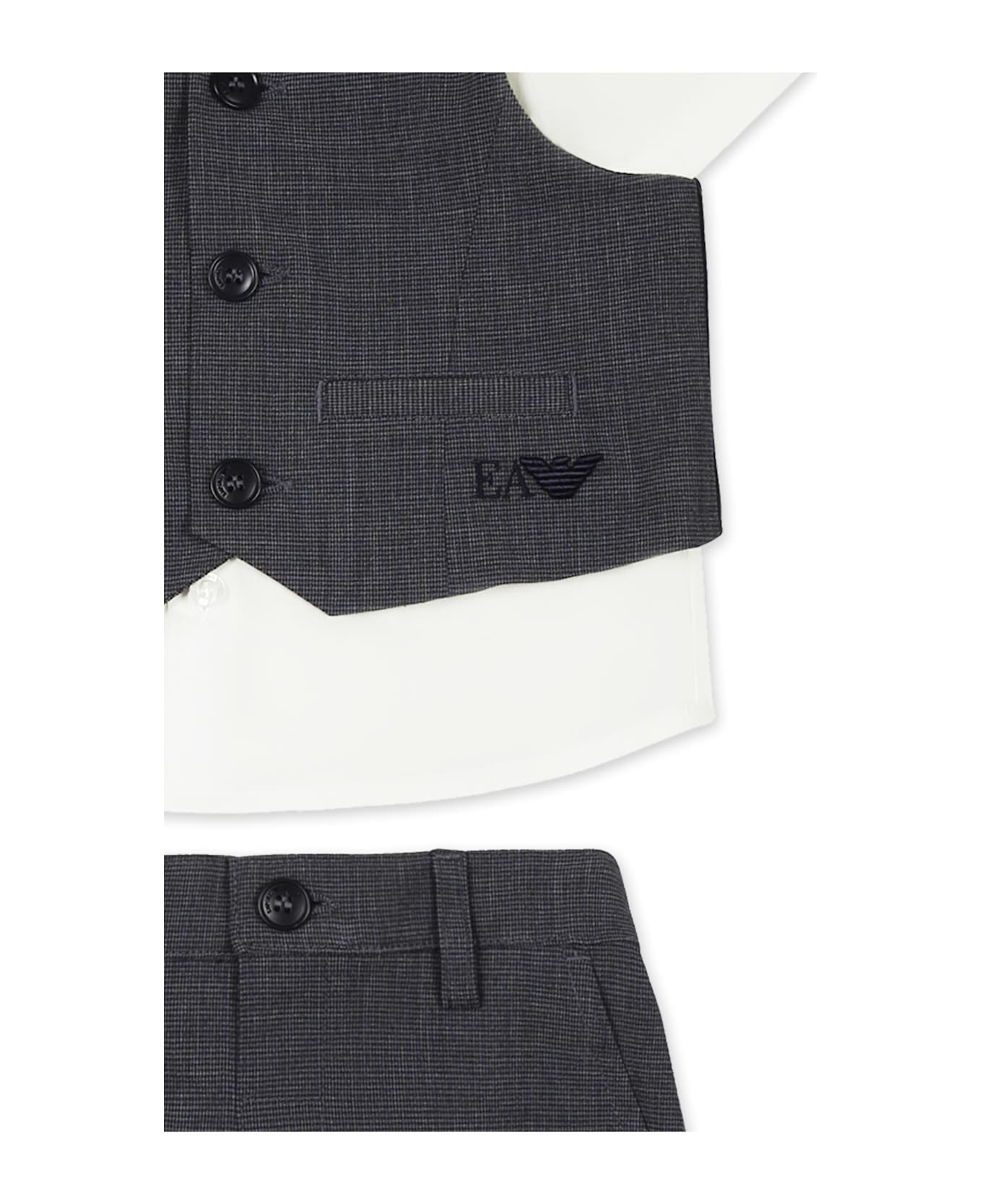Emporio Armani Multicolor Set For Baby Boy With Iconic Logo - Multicolor