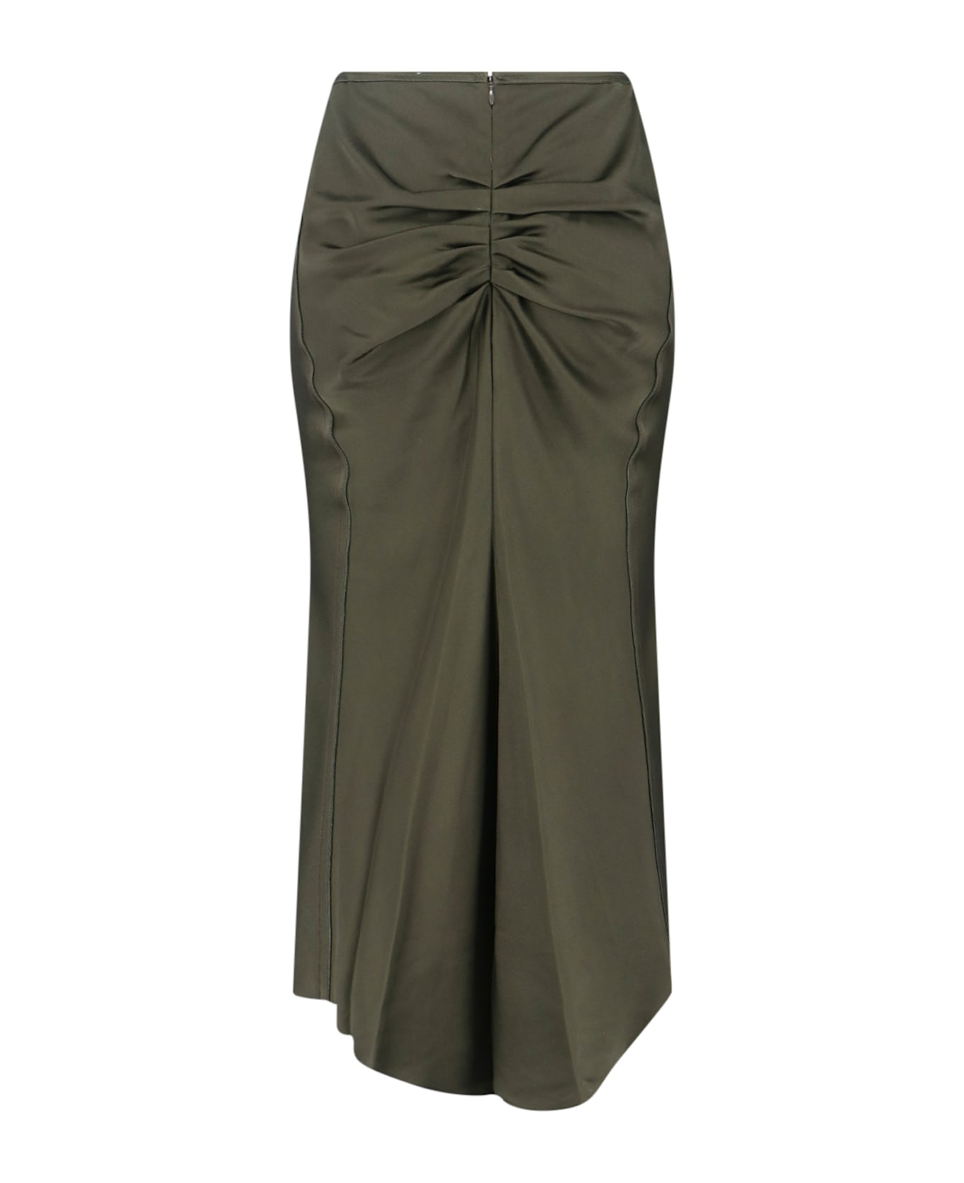 Victoria Beckham Draped Midi Skirt - Green