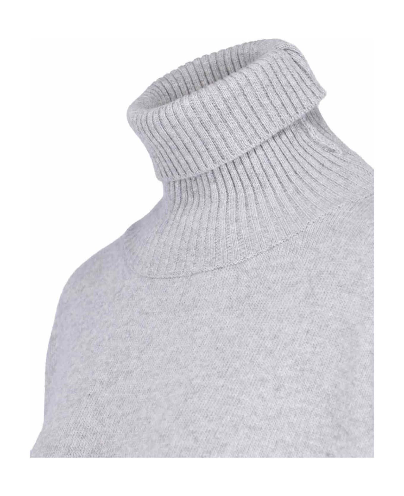 Ma'ry'ya High Neck Sweater - Gray