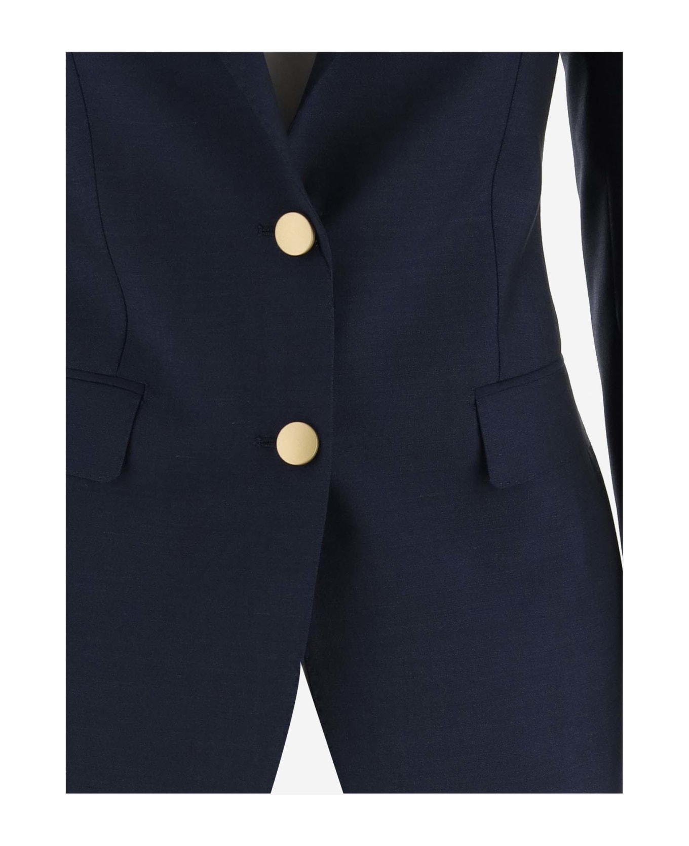 Tagliatore Wool Blend Single-breasted Jacket - Blue