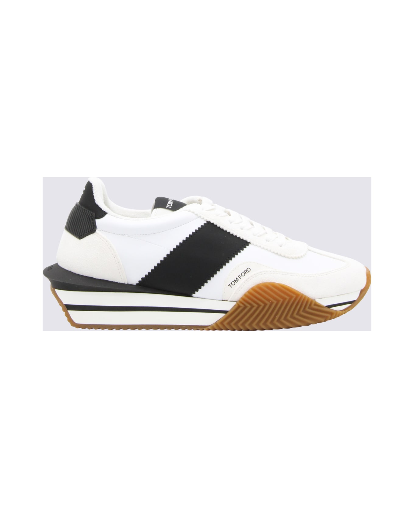 Tom Ford White Leather Sneakers - White