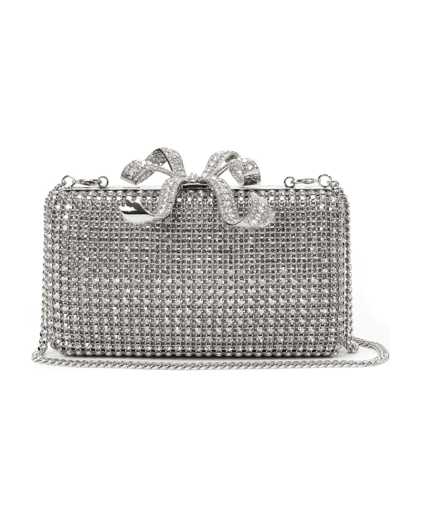 【関税込み】SELF PORTRAIT Clutches Black Crystal Clutch Bag – self-portrait-US