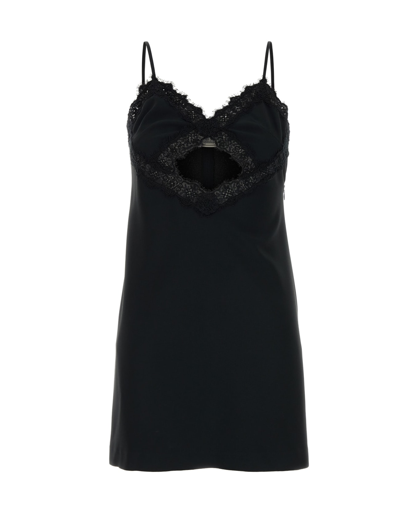 Blumarine 2a538a Envers Satin Dress - Black