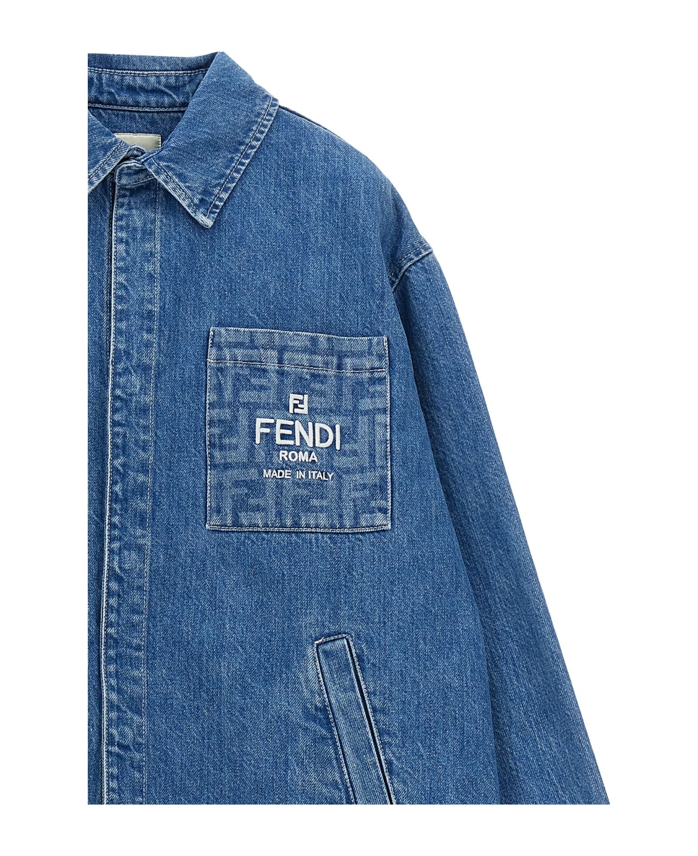 Fendi Denim Jacket - Blu コート＆ジャケット