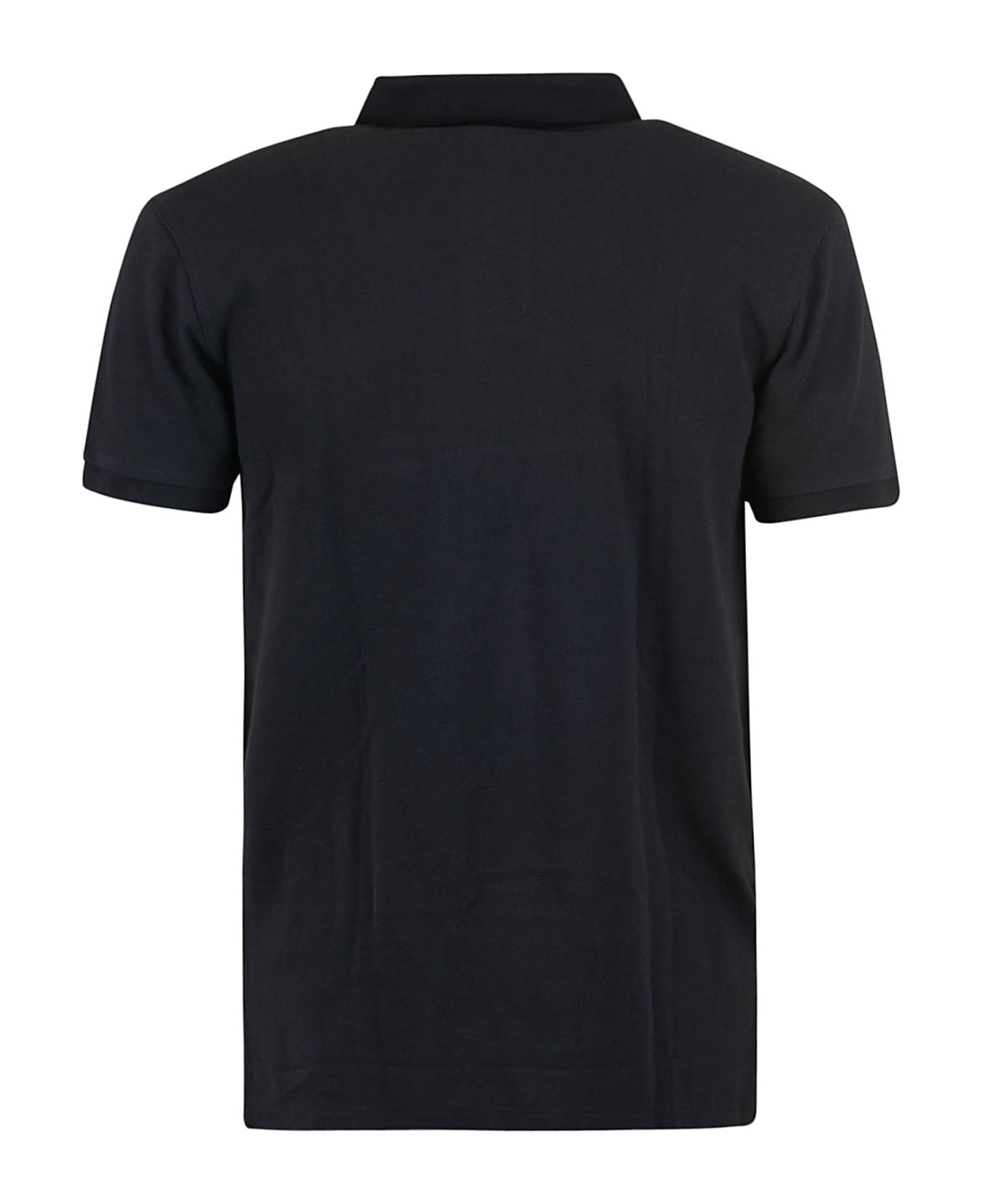 Ralph Lauren Logo Embroidered Polo Shirt - Black