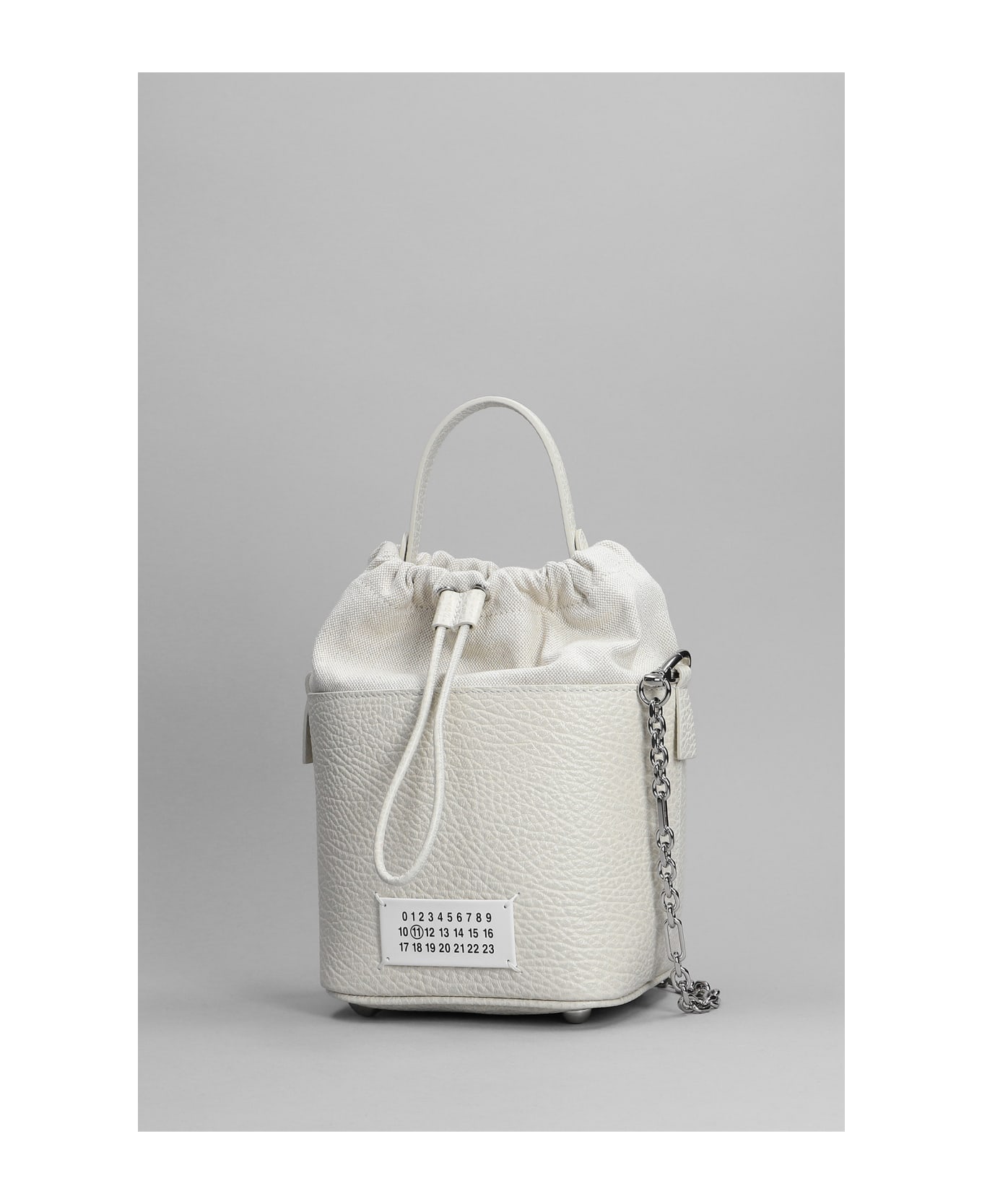 Maison Margiela Hand Bag In White Leather - WHITE トートバッグ