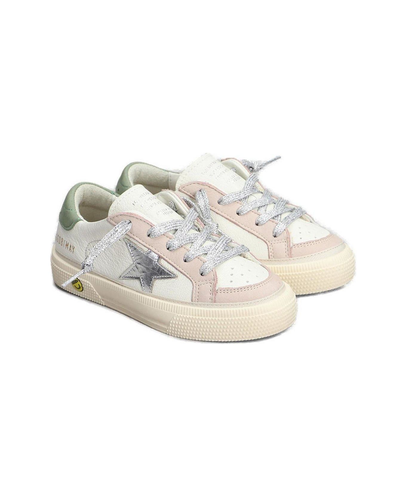 Golden Goose May Lace-up Sneakers - WHITE