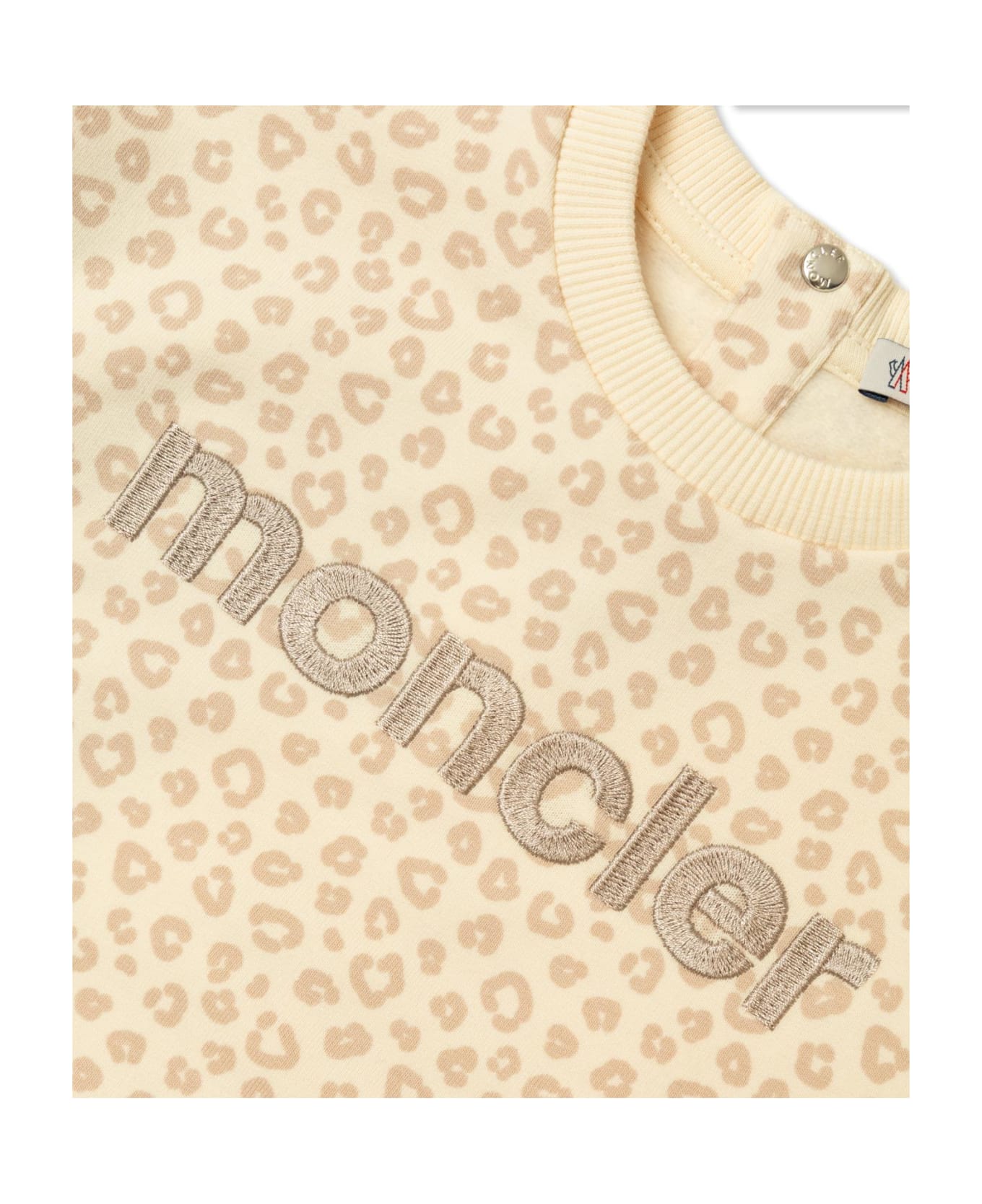 Moncler Enfant Set: Sweatshirt And Leggings - Beige ボトムス