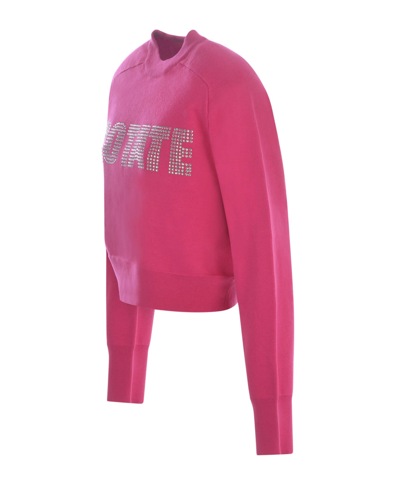 Rotate by Birger Christensen Sweatshirt Rotate In Cotton And Cashmere Blend - Fucsia フリース