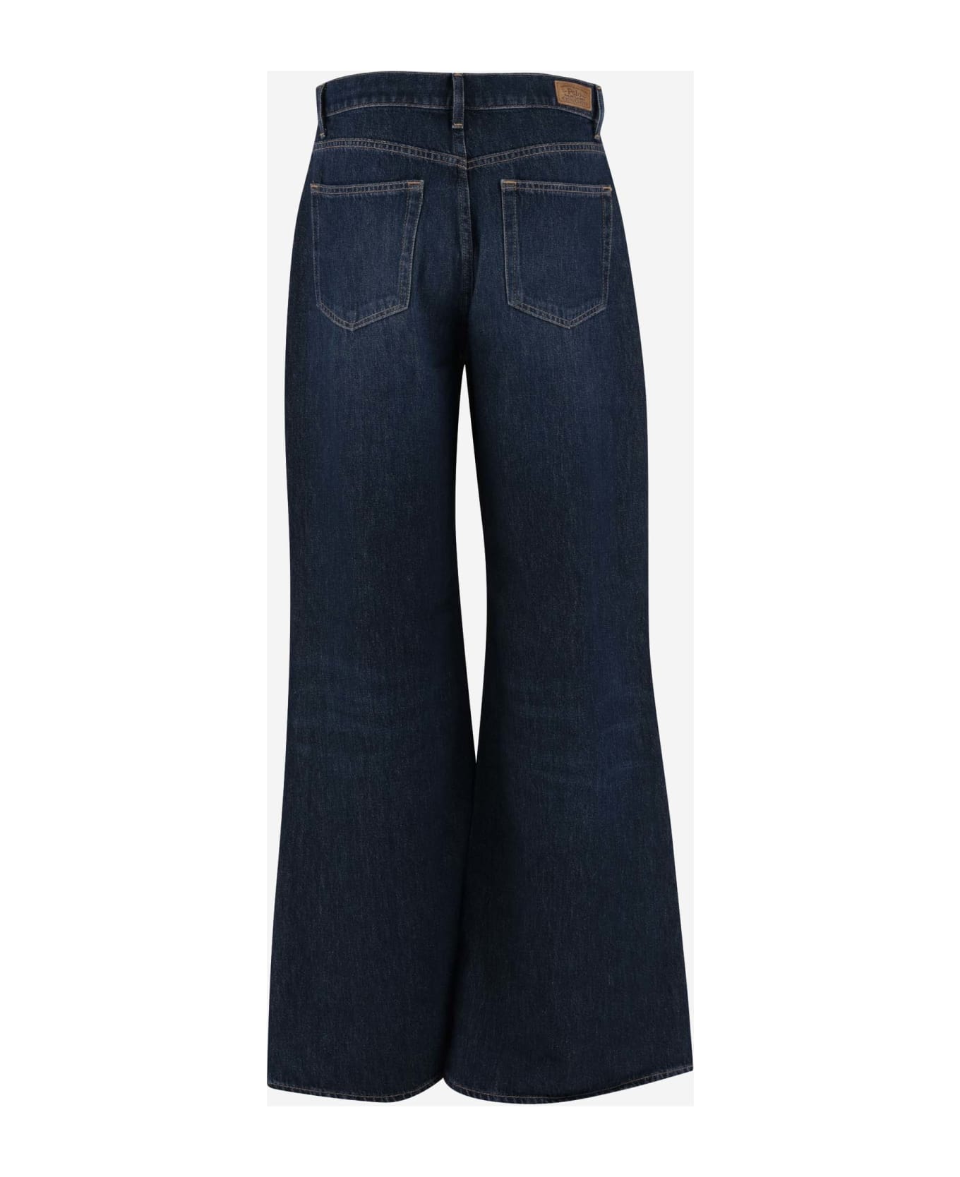 Ralph Lauren Whiskered-effect Wide-leg Jeans - Denim デニム