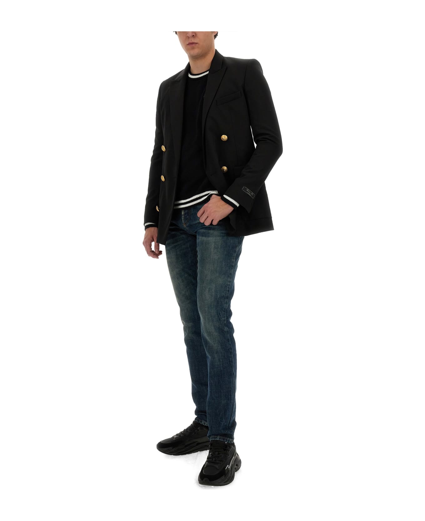 Balmain Technical Wool Jacket - NOIR (Black)