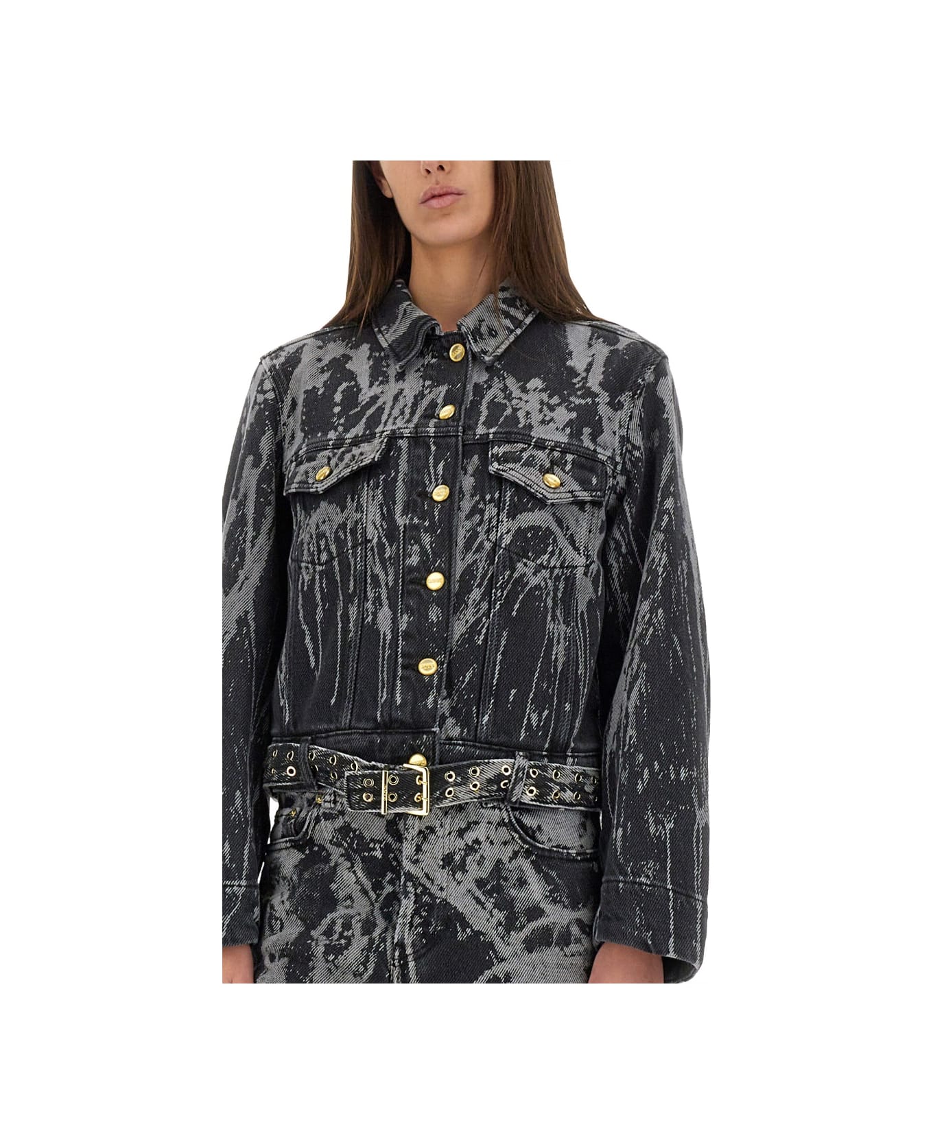 Ganni Heavy Denim Jacket - BLACK