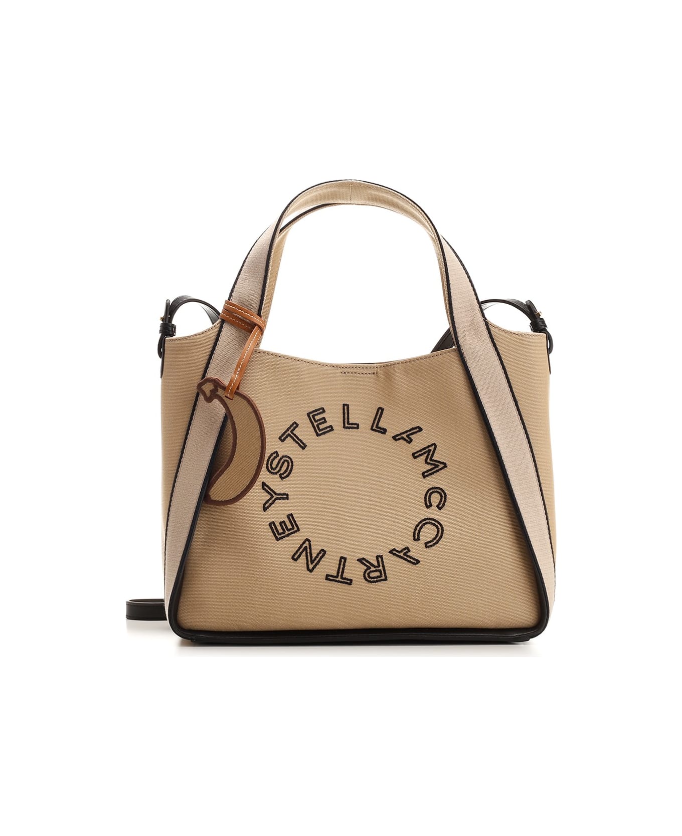 Stella McCartney Stella Logo Hand Bag - Beige