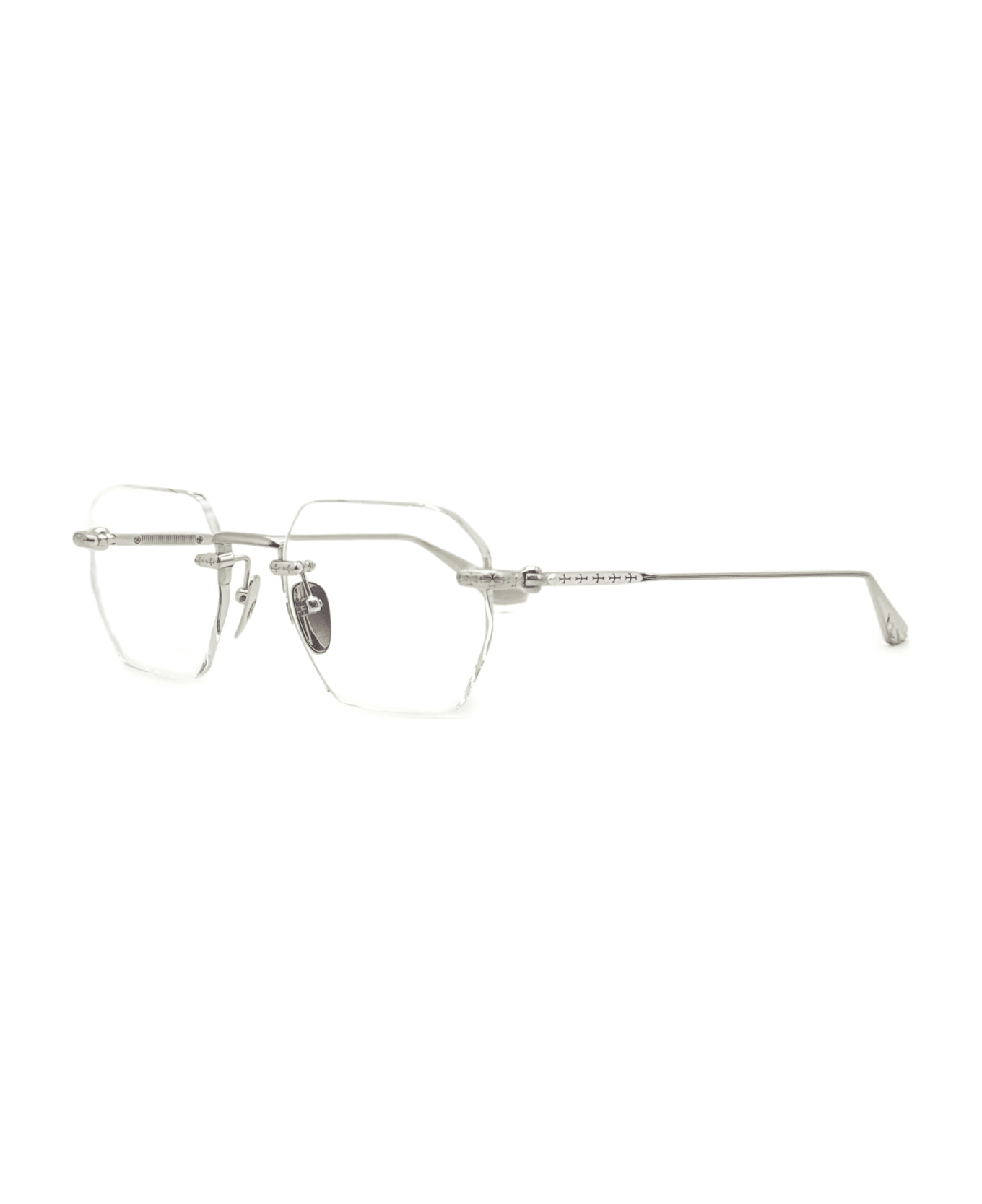 Chrome Hearts Hole Shot - Brushed Silver Rx Sunglasses - Silver