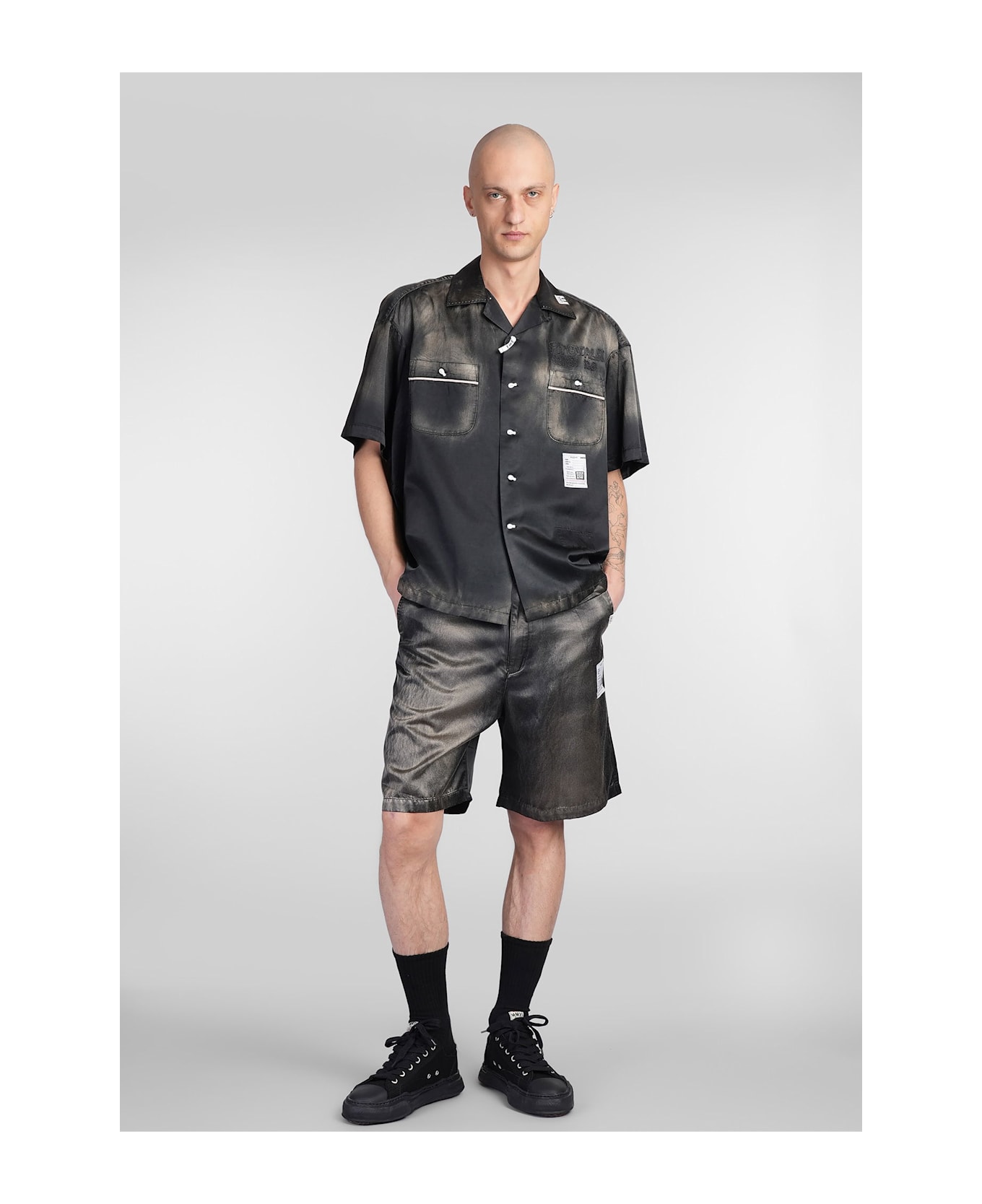 Mihara Yasuhiro Shirt In Black Cotton - black