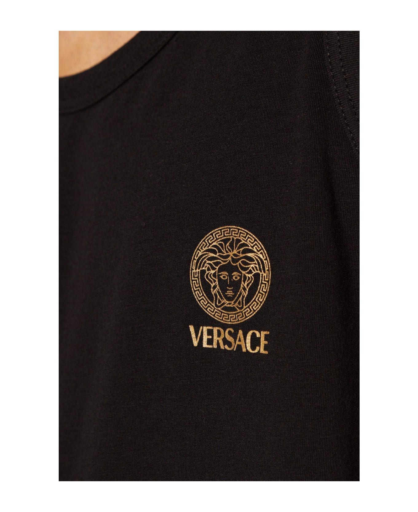 Versace Collection Sleeveless Top - BLACK タンクトップ