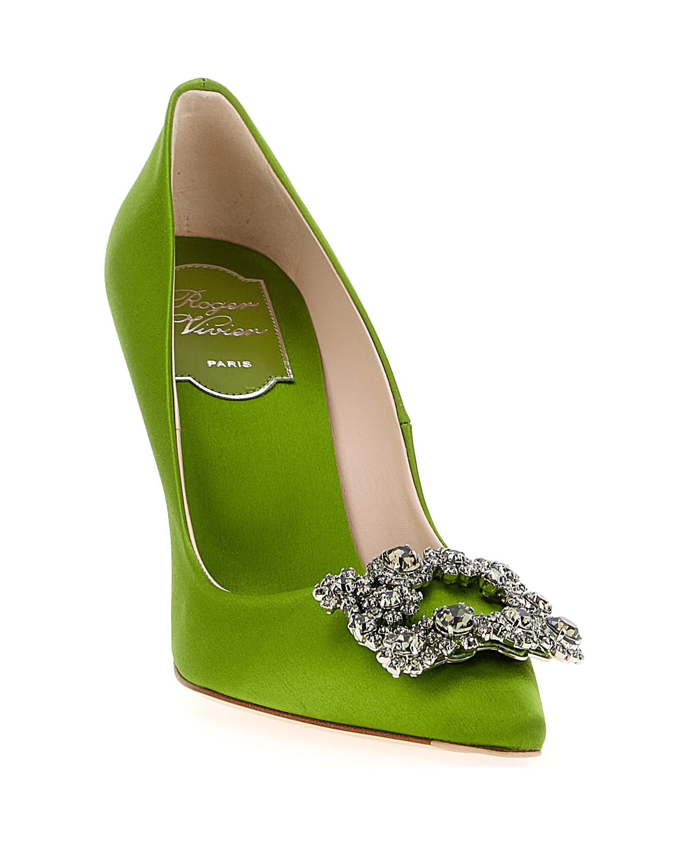 Roger Vivier 
flower Strass
 Pumps - Green