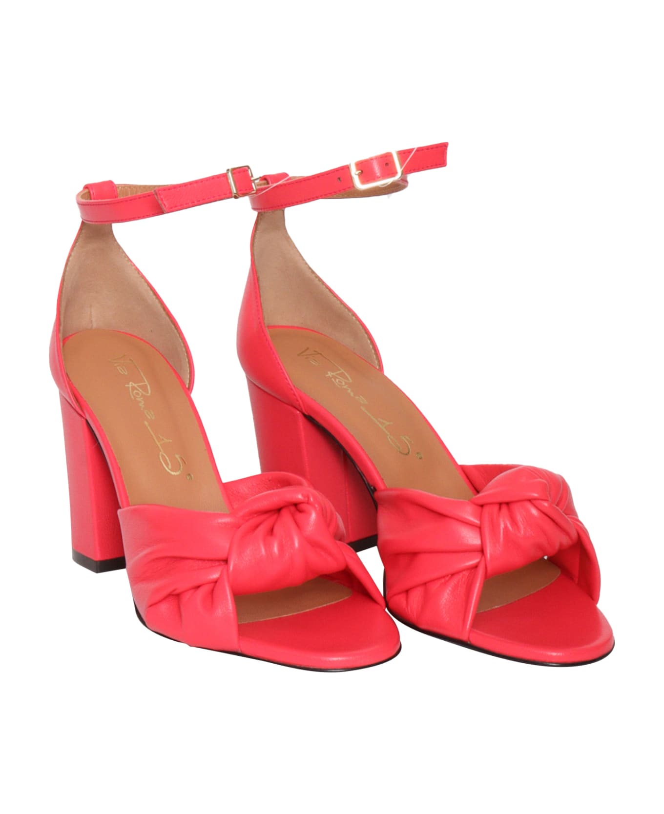 Via Roma 15 Tom Red Sandals - RED