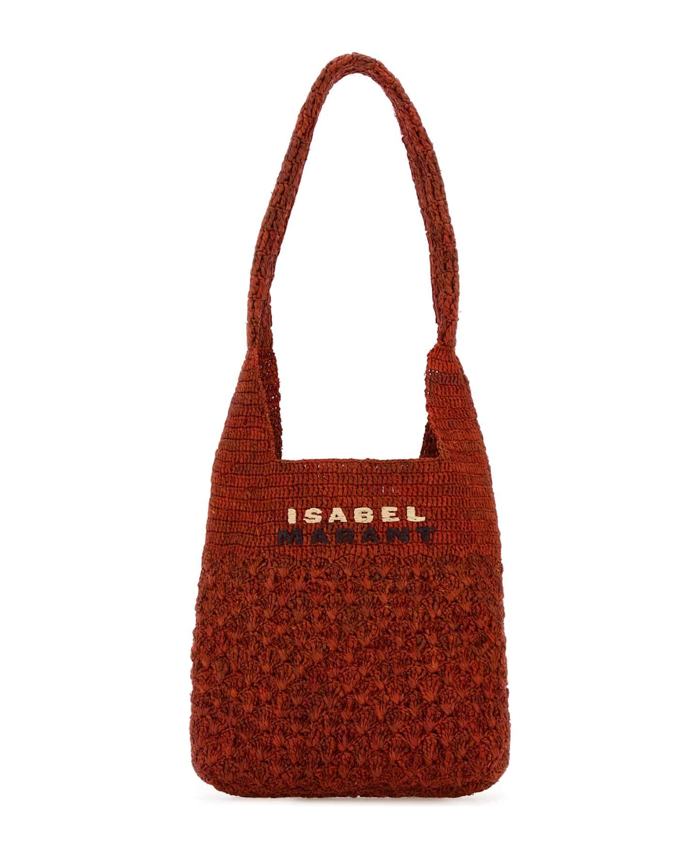 Isabel Marant Red Raffia Small Praia Shoulder Bag - Orange
