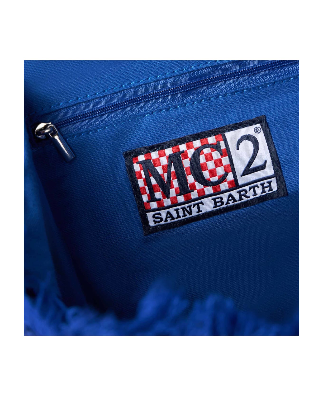 MC2 Saint Barth Colette Blue Crochet Handbag - BLUE