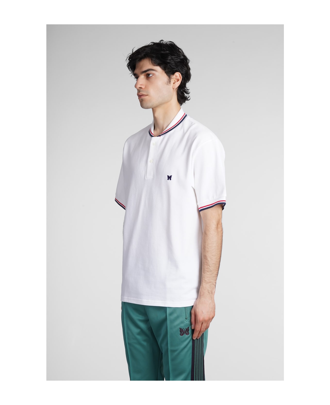 新品Needles ホワイト ポロシャツ M Needles ニードルズ doo-bop 通販ショップ|正規取扱店