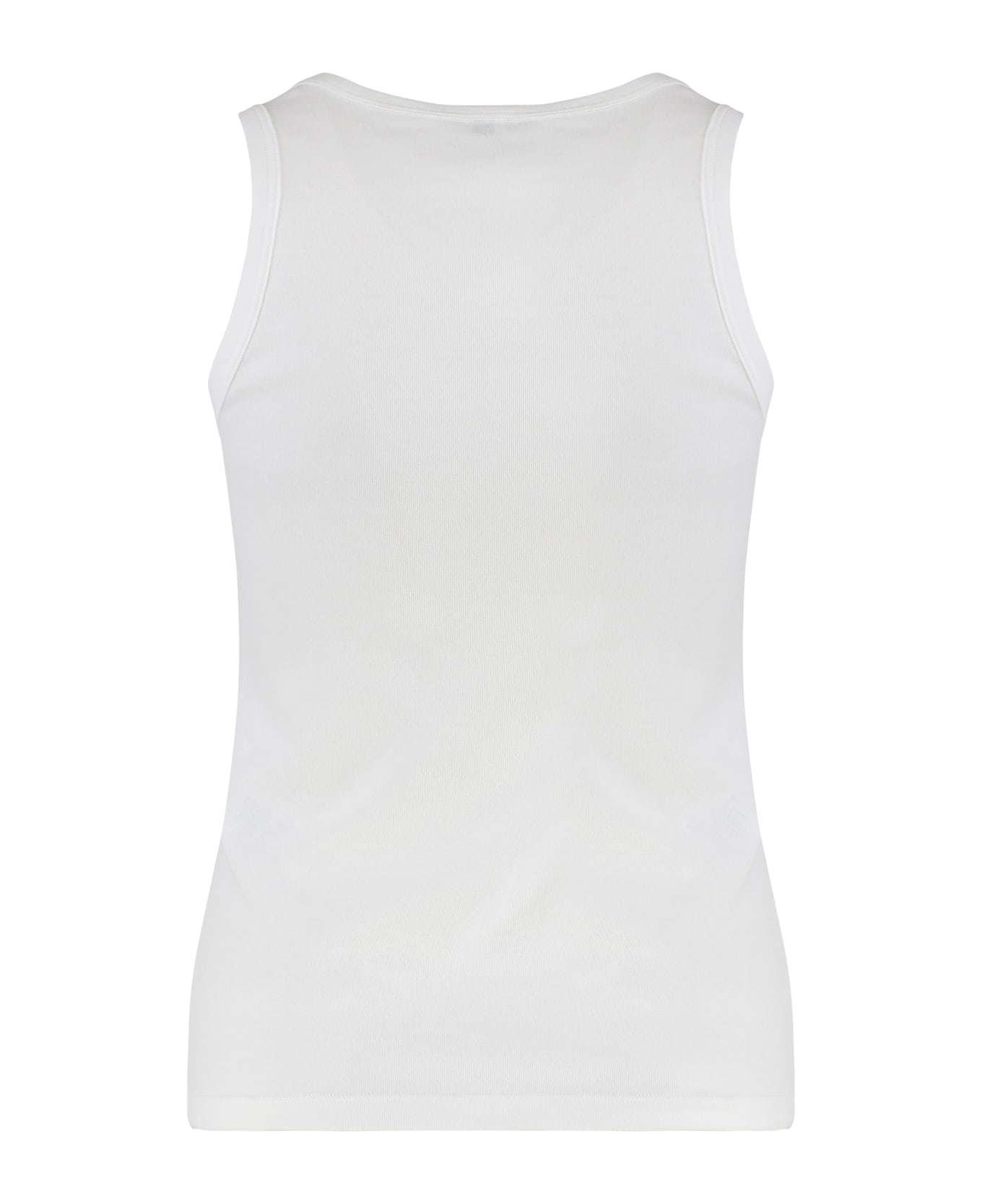 Saint Laurent Cotton Tank Top - WHITE