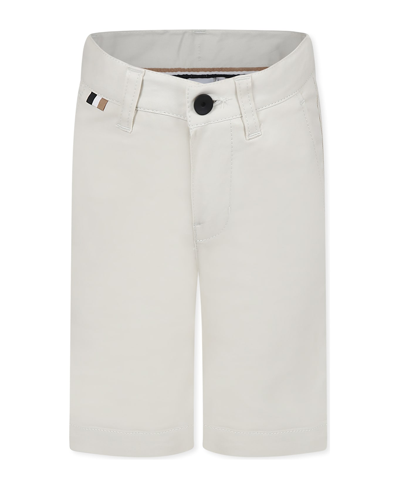 Hugo Boss Beige Shorts For Boy - Beige