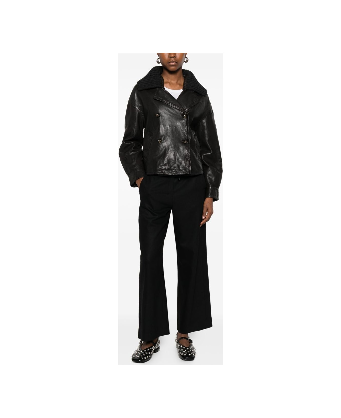 
S Max Mara Black Trousers - Black