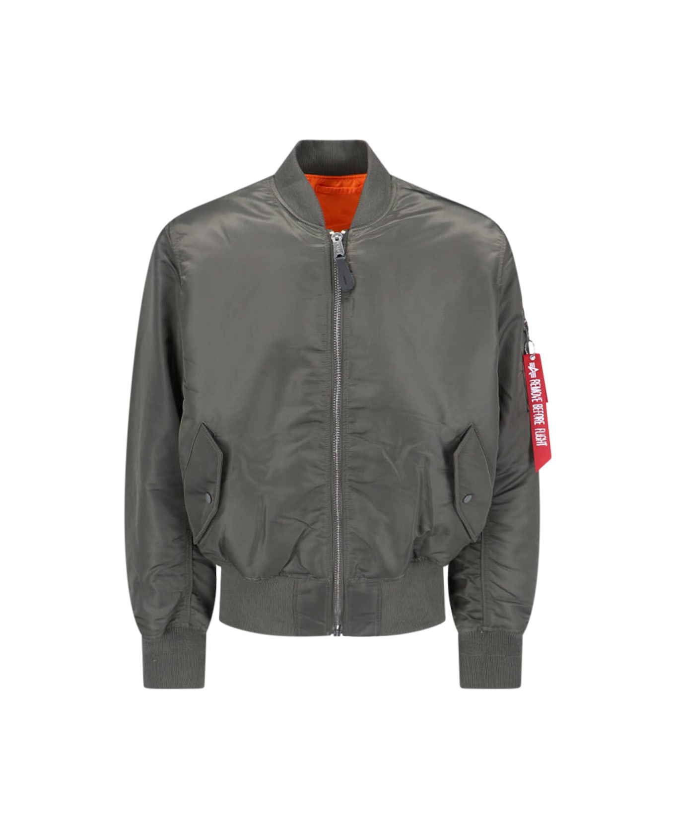 Alpha Industries "ma-1 Heritage" Reversible Bomber Jacket - Gray