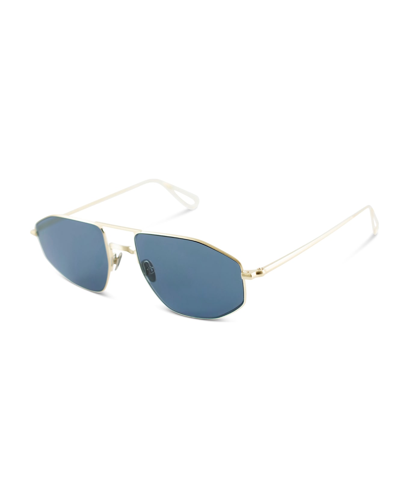 AHLEM Quai D'orsay Grey Gold Brushed Sunglasses