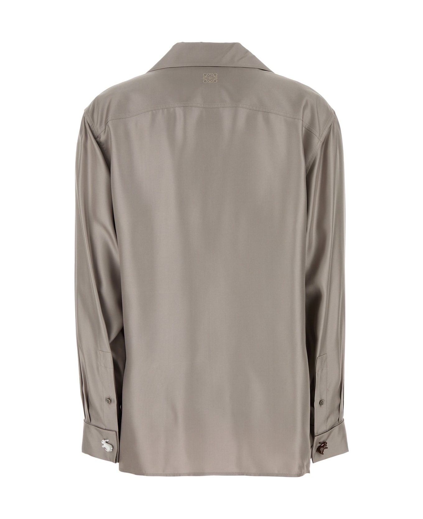Loewe Cappuccino Satin Loewe X Suna Fujita Shirt - DARKBEIGE