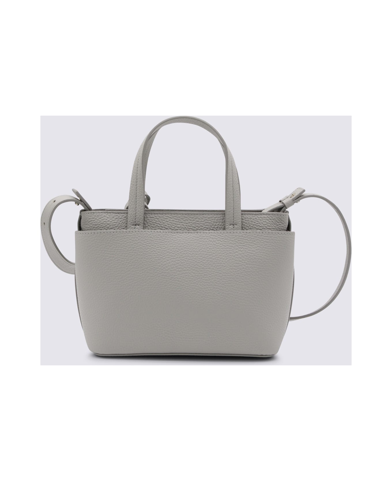 Fabiana Filippi Grey Leather Top Handle Bag - Grey