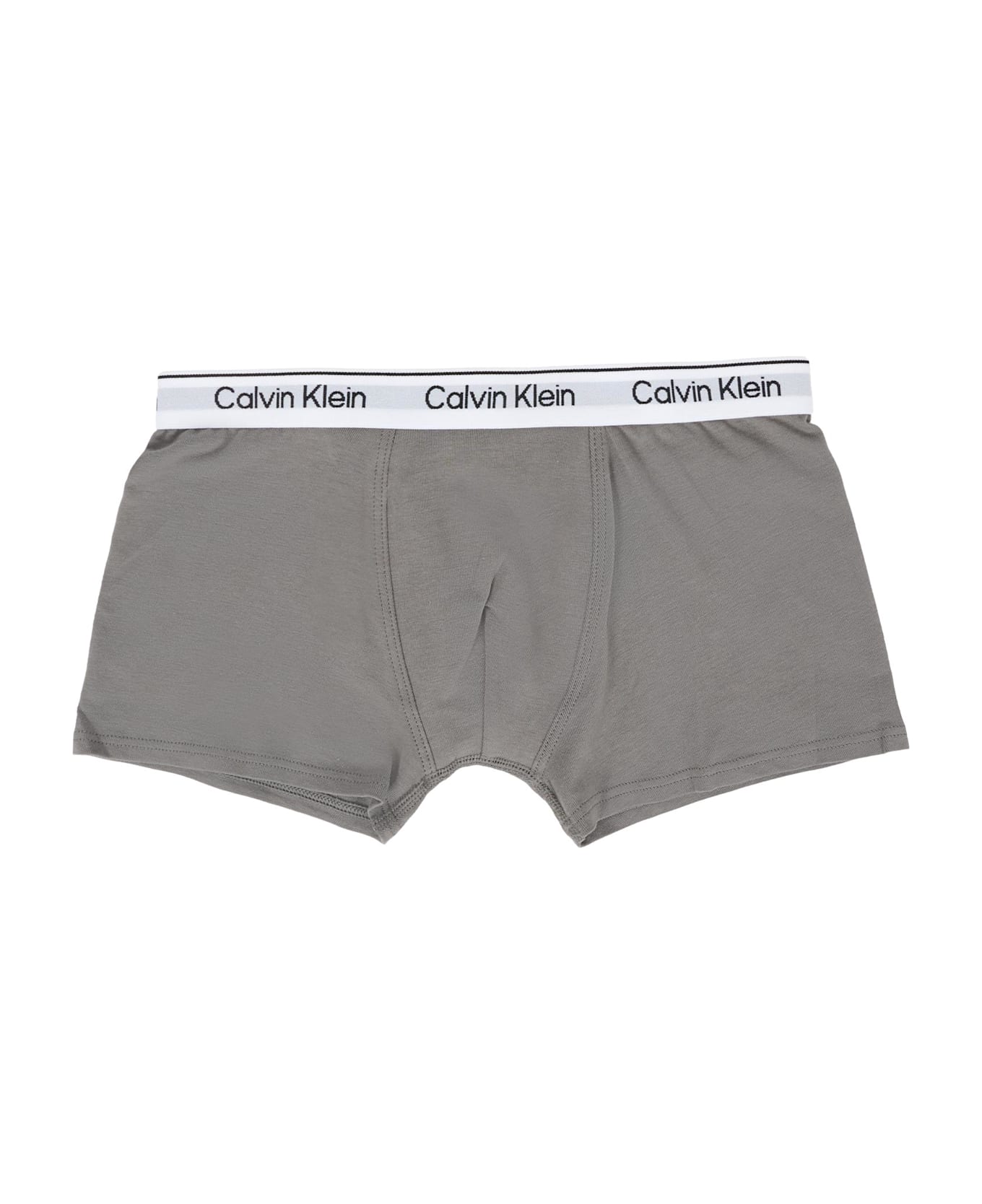 Calvin Klein Black Boxer Set For Boy With Logo - Black
