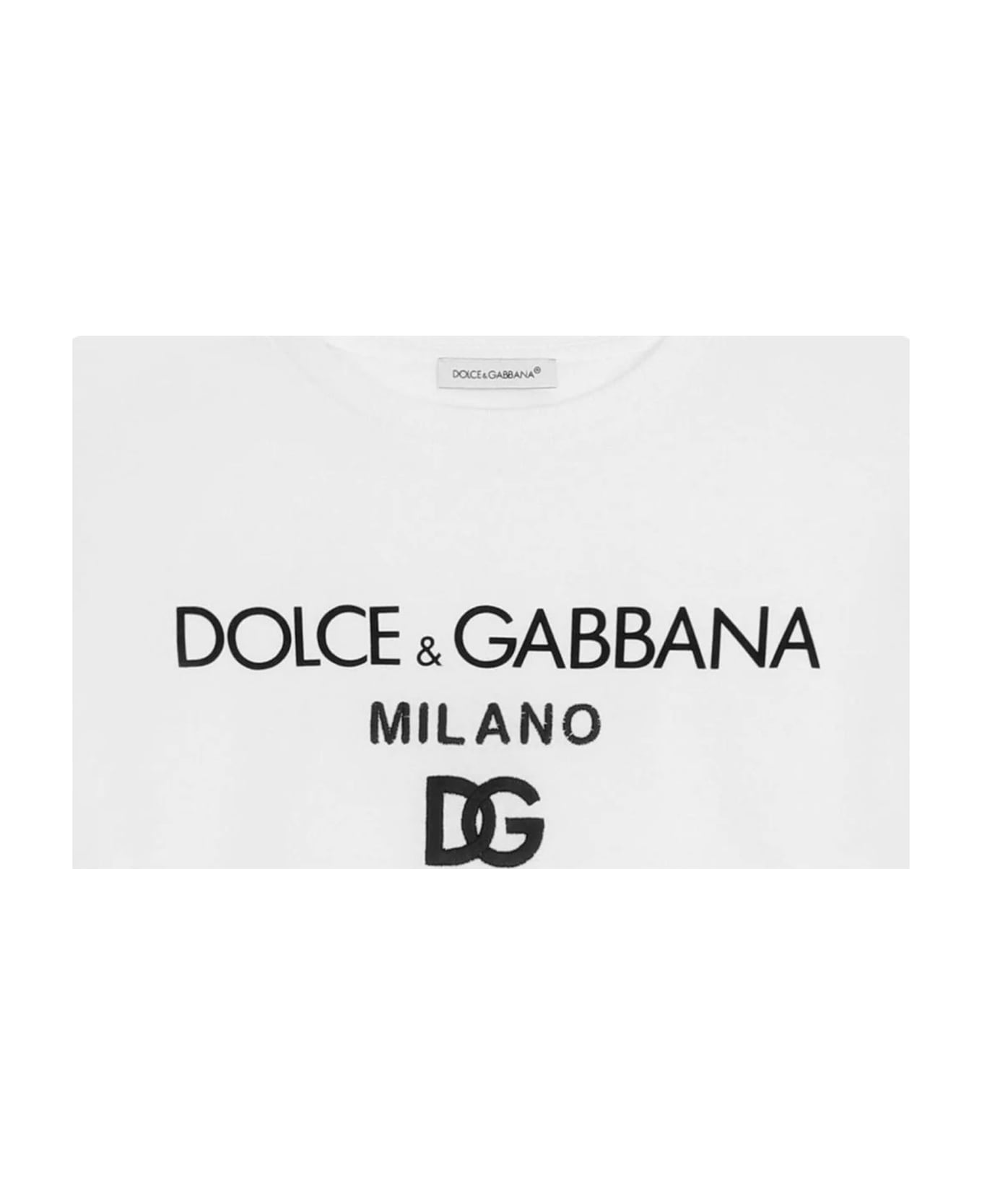 Dolce & Gabbana White Cotton T-shirt - WHITE