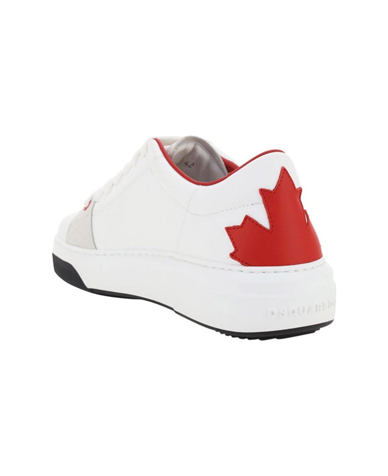 Dsquared2 Sneakers Vitello+velour Sneaker - White, red