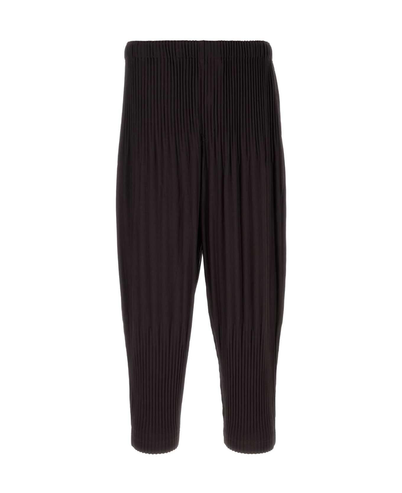 Homme Plissé Issey Miyake Aubergine Polyester Pant - PLUMVIOLET