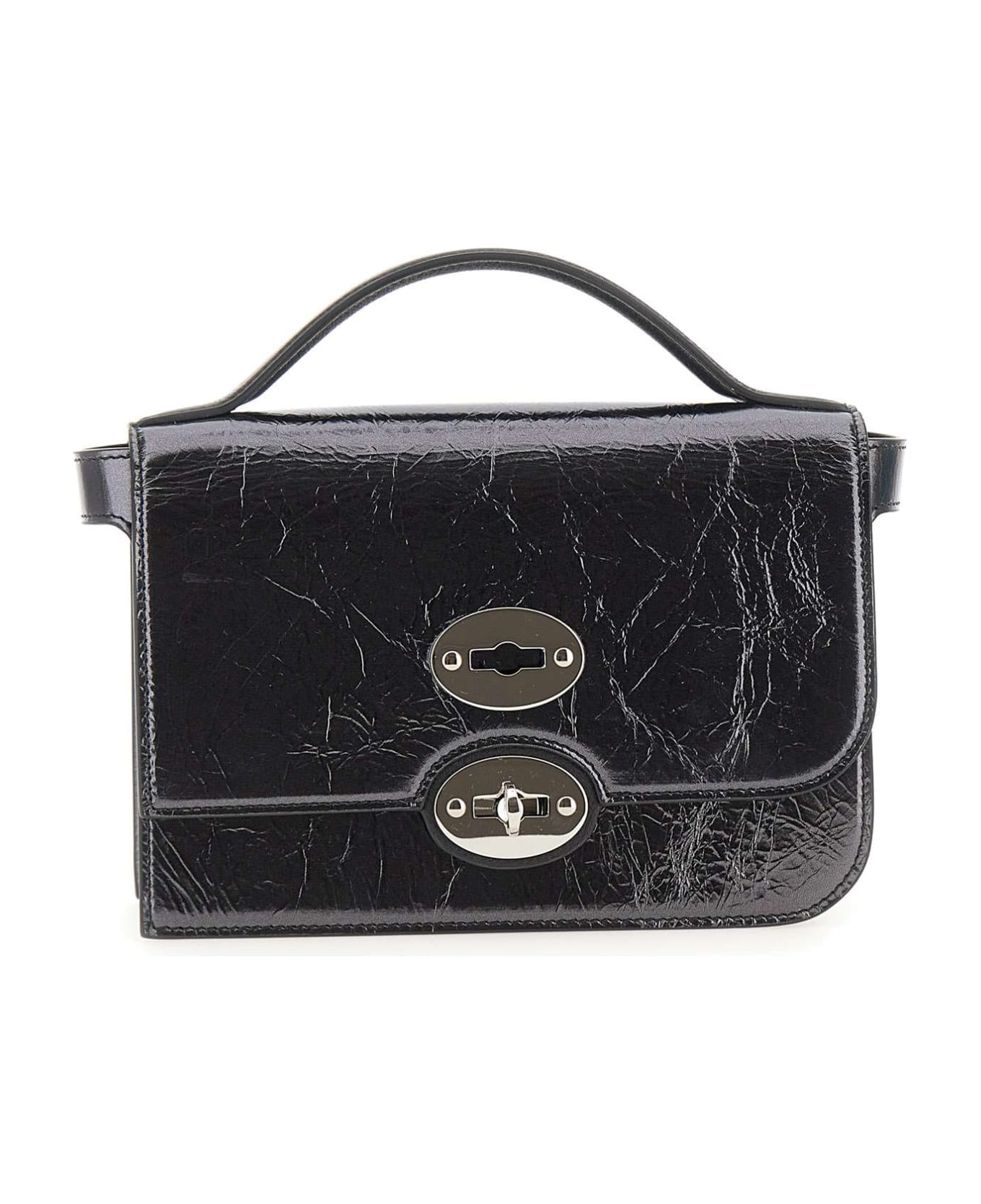 Zanellato 'ella Lume' Leather Handbag - Nero