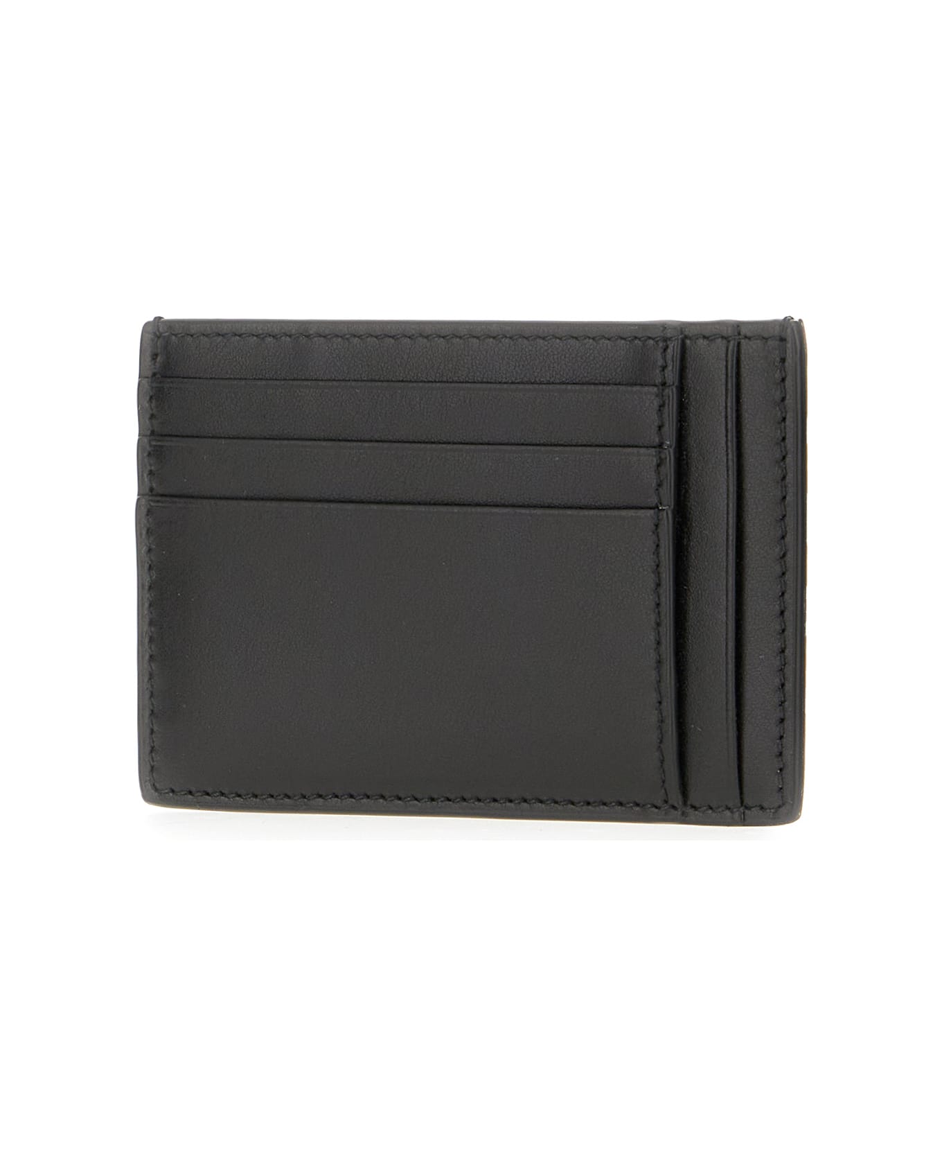 Gucci Black Leather Card Holder - Grigio
