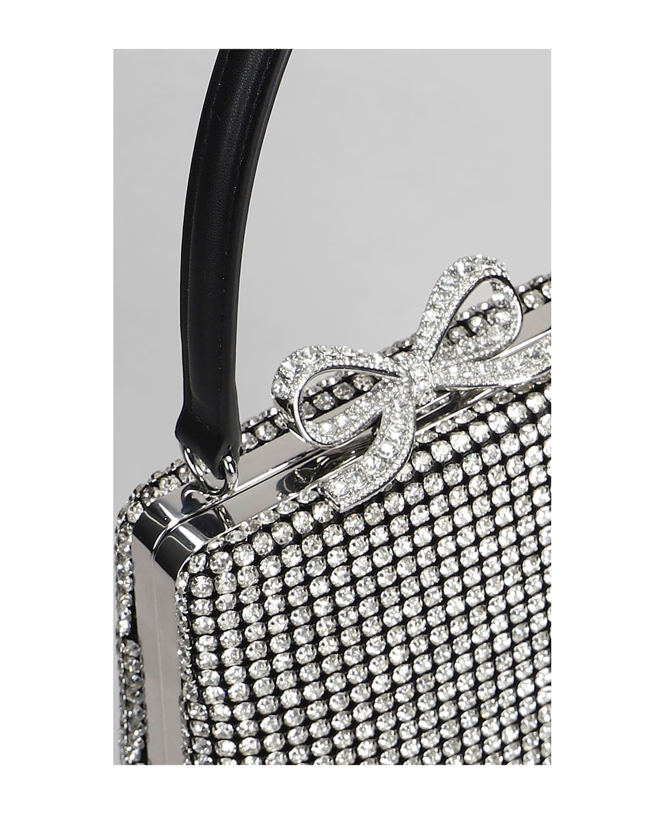 self-portrait Hand Bag In Silver Brass - silver