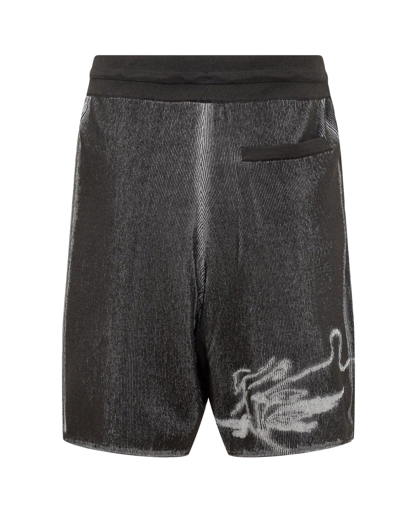 Y-3 Gfx Relaxed Fit Knit Shorts