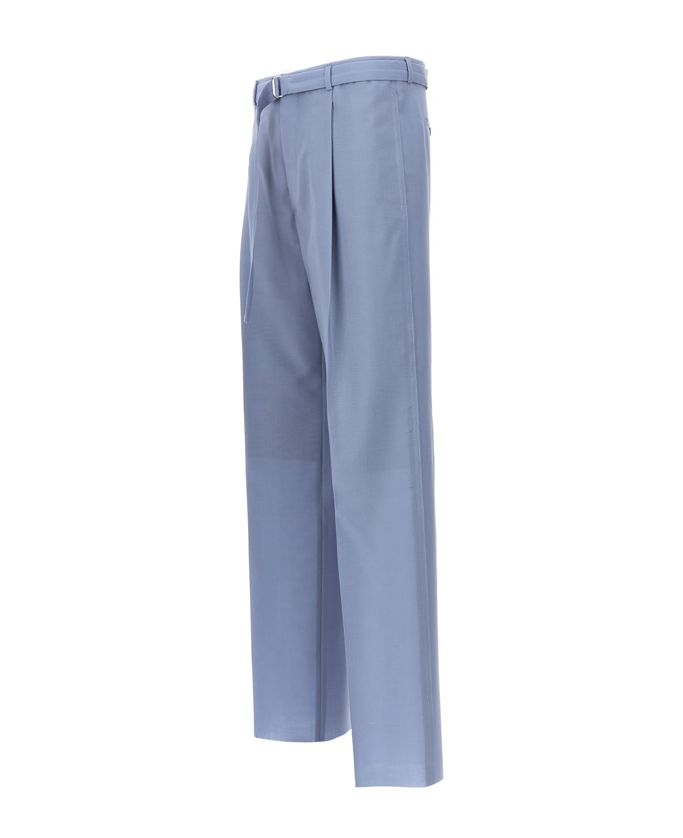 Lanvin Front Pleat Pants - Light Blue ボトムス