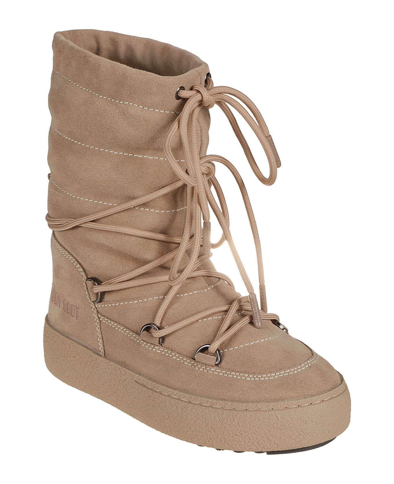 Moon Boot Ltrack Suede Boots - Sand