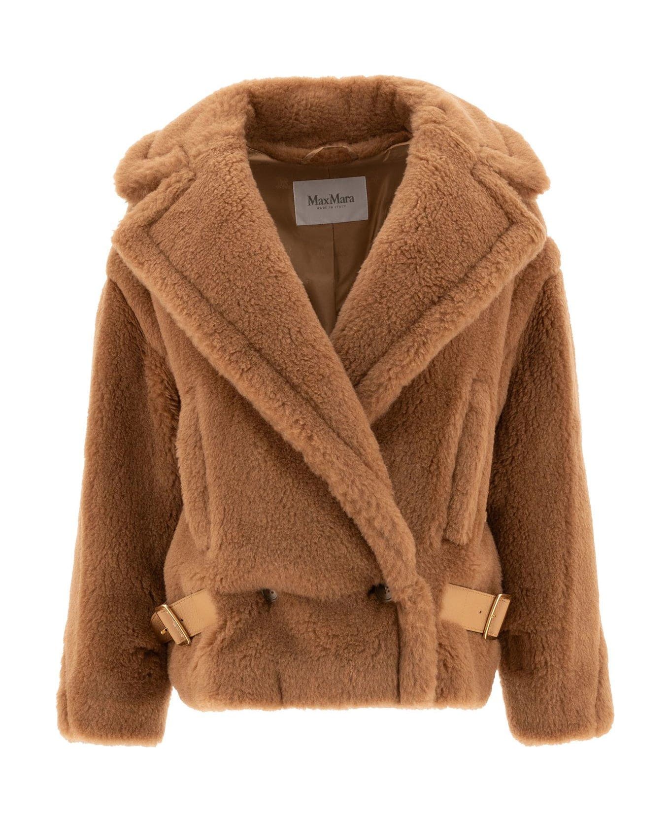 Max Mara Vanadio Teddy Short Coat - Brown