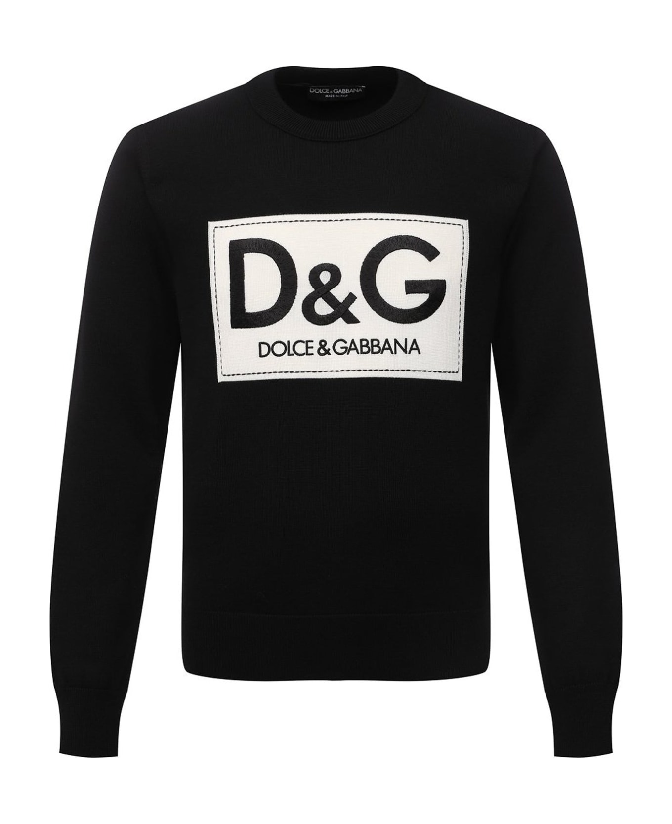 Dolce & Gabbana Dg Pullover - Black フリース