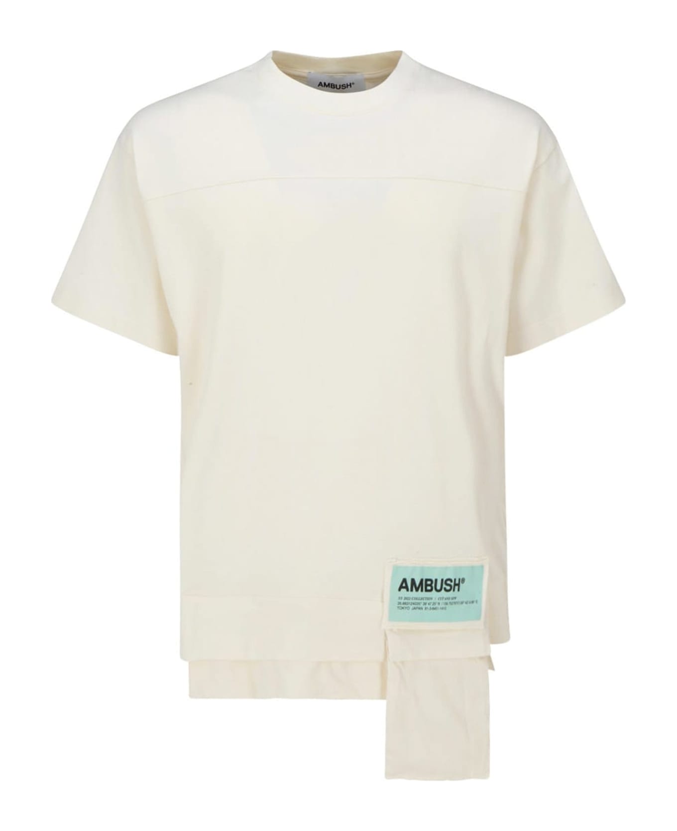 AMBUSH Cotton Logo T-shirt - White シャツ