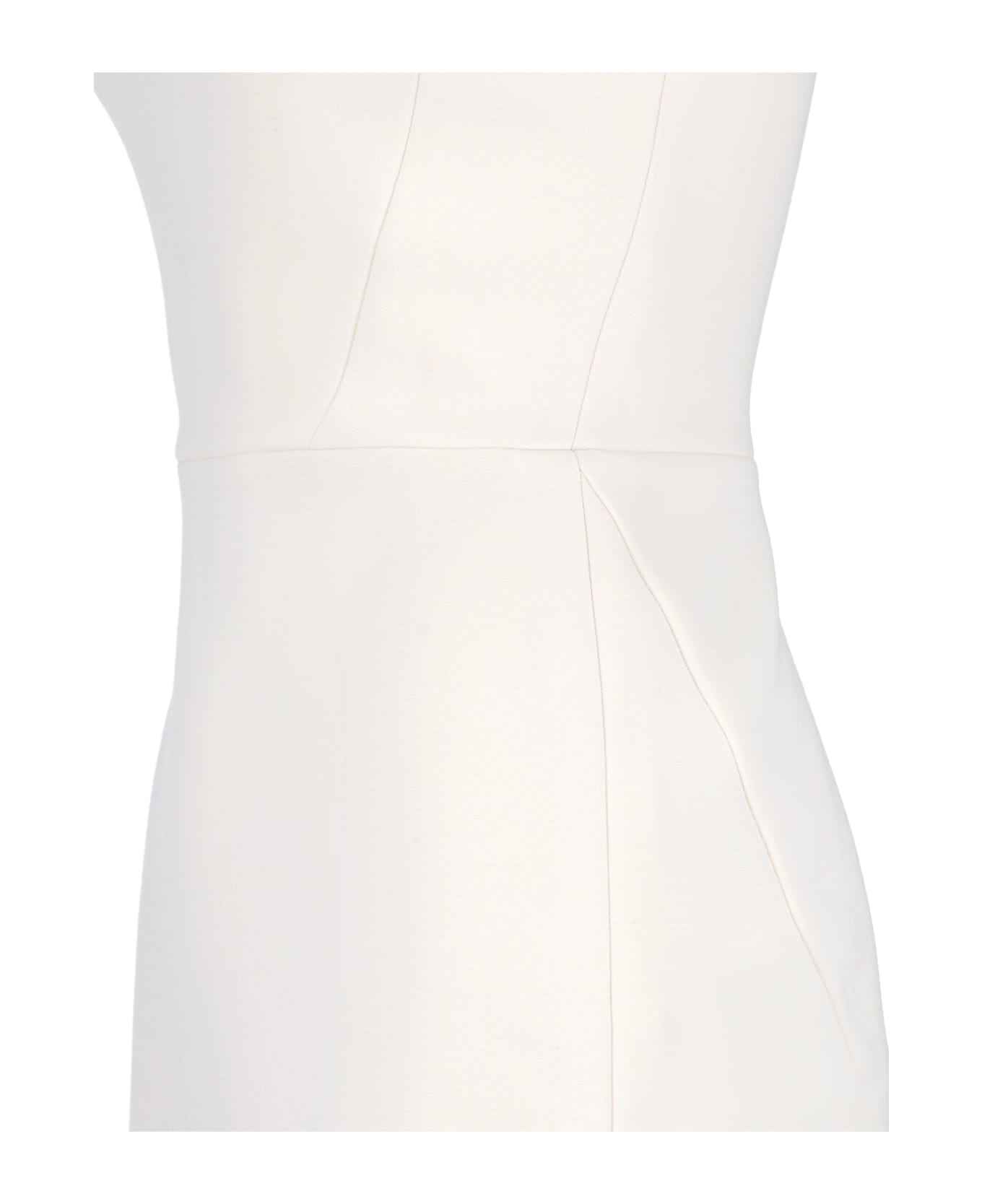Victoria Beckham Midi T-shirt Dress - Crema ワンピース＆ドレス