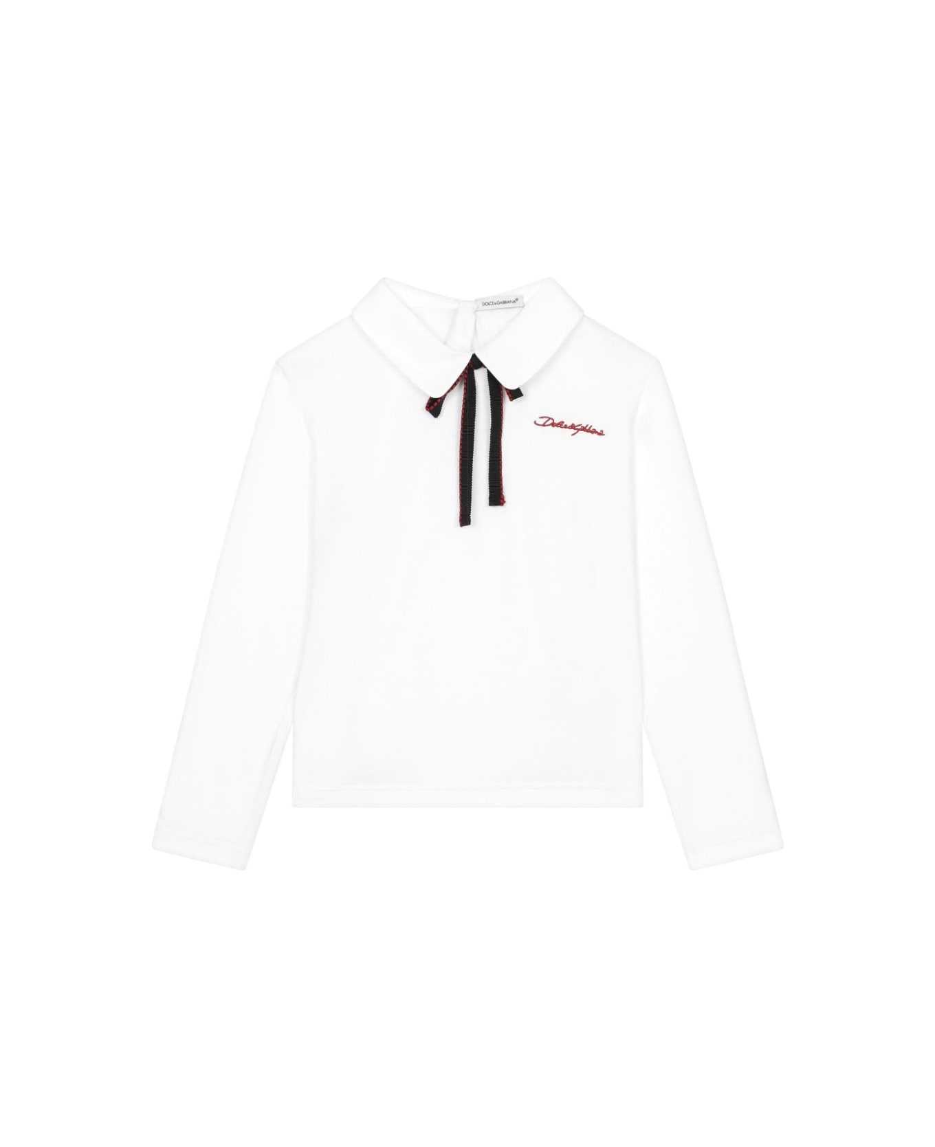 Dolce & Gabbana Camicia Con Logo - White