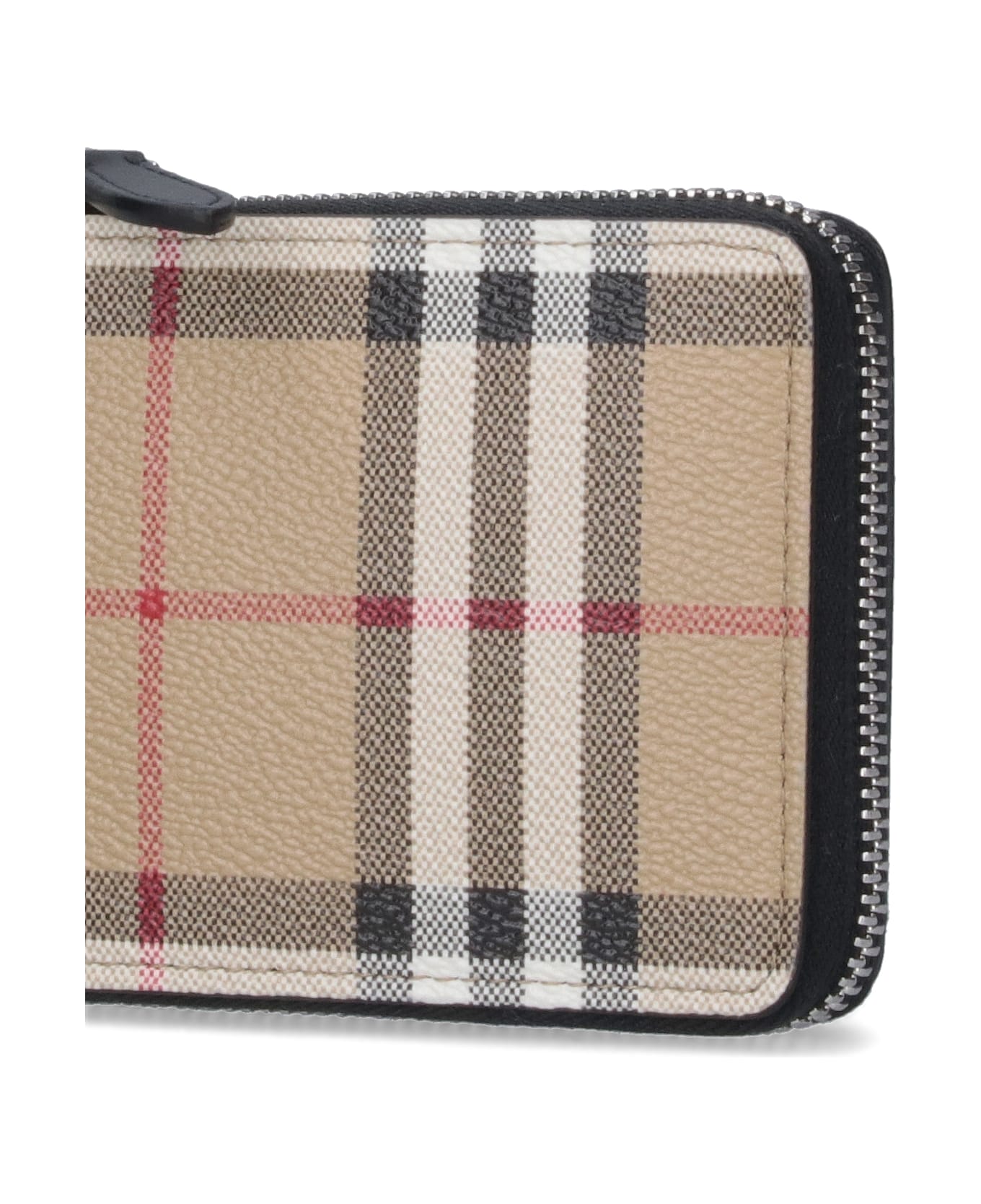 Burberry Wallet With Iconic Check - Beige