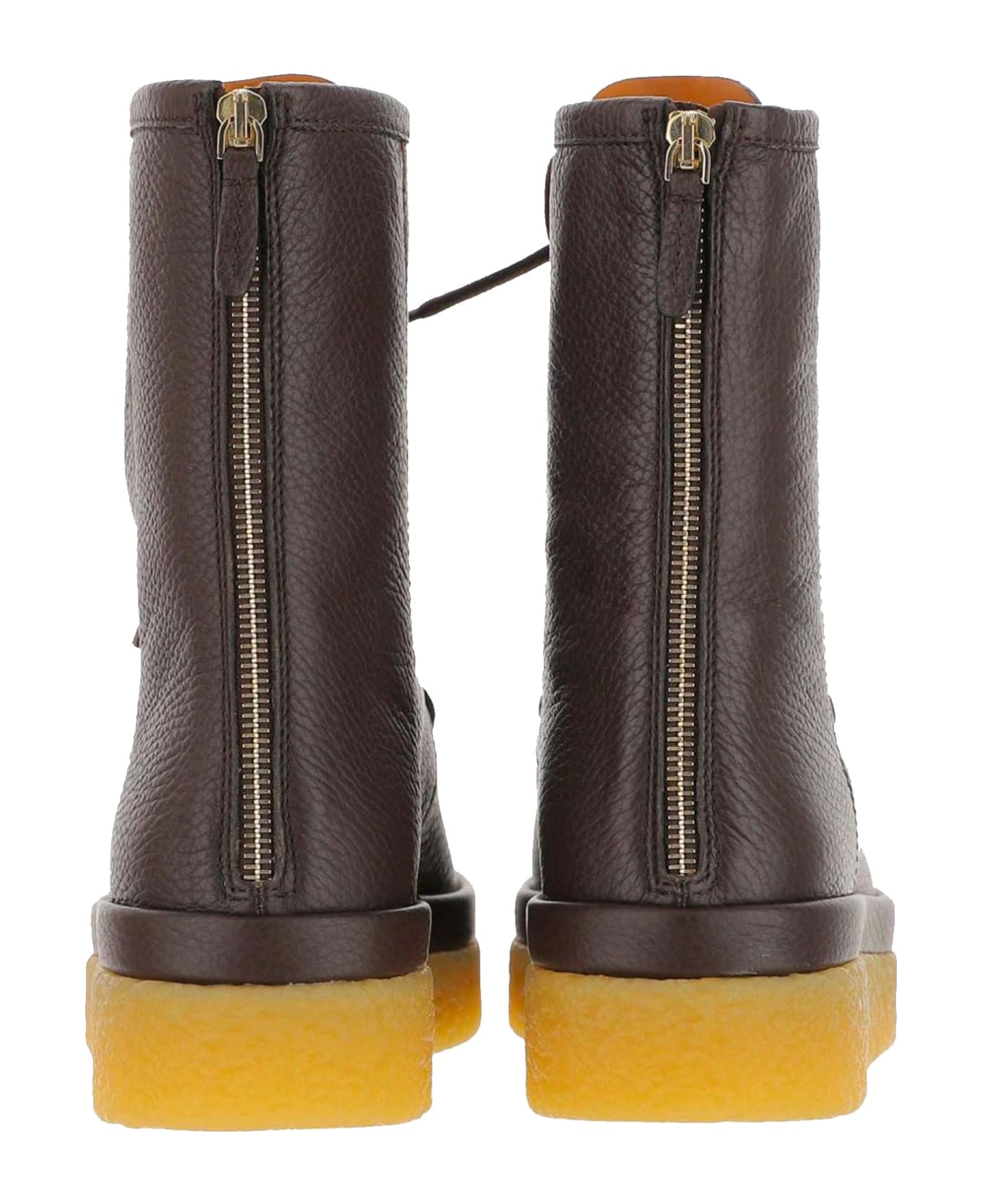 Chloé Leather Boots - Brown